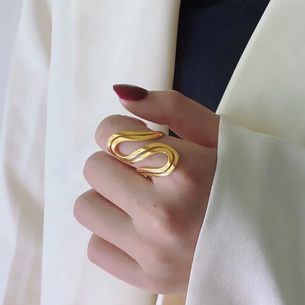 Ring S, gold plated